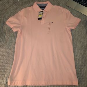 pink tommy hilfiger polo NWT